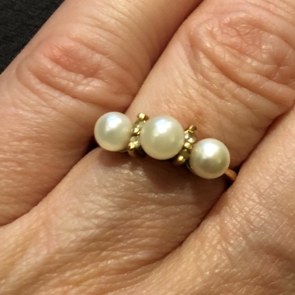 Plumb gold 14K antique ring sz 6